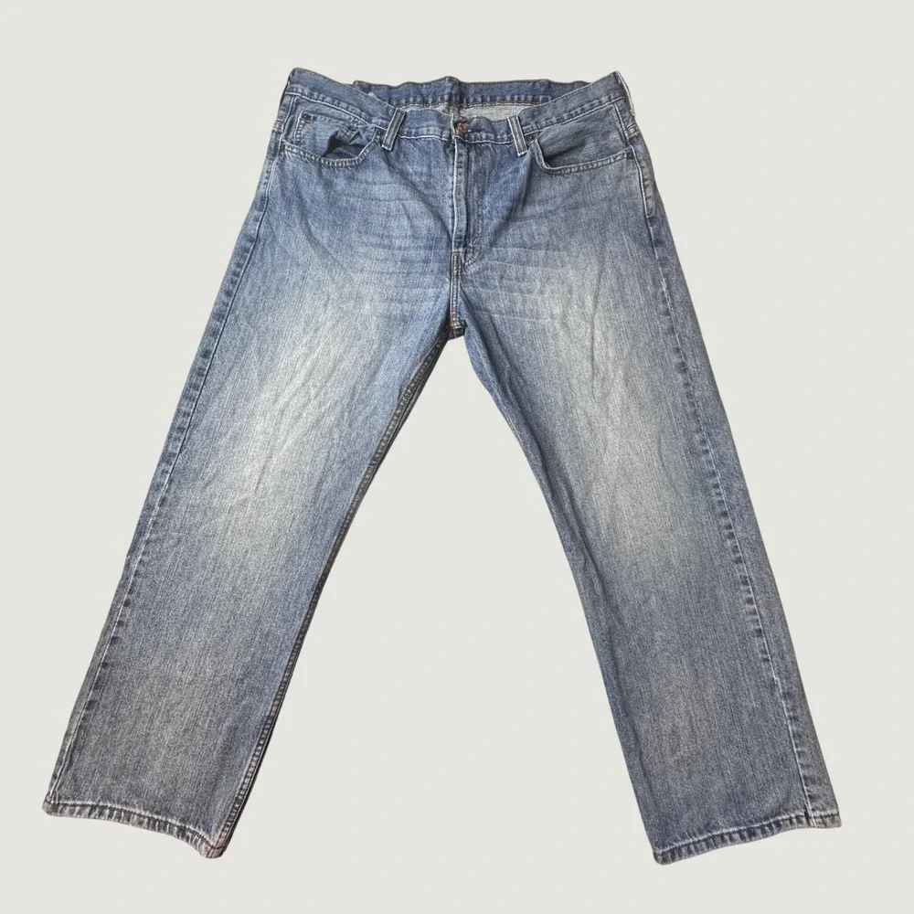 Levi's 569 Jeans Mens 38x30 (40x29) Blue Loose Straight WaterLess Cotton Denim